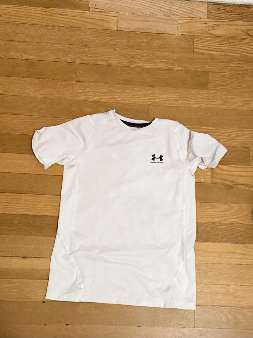 Under Armour White Crew Neck Short Sleeve Tee